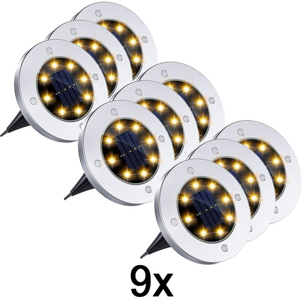 3x Eclairage solaire de jardin et de terrasse (3 pièces) | LUMIGARD