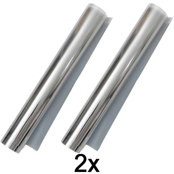 2x Film miroir autocollant (45 x 200 cm) | FOILBLISS