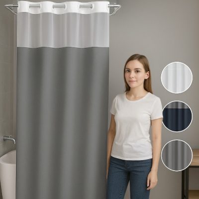 Rideau de douche imperméable double | CURTELLE