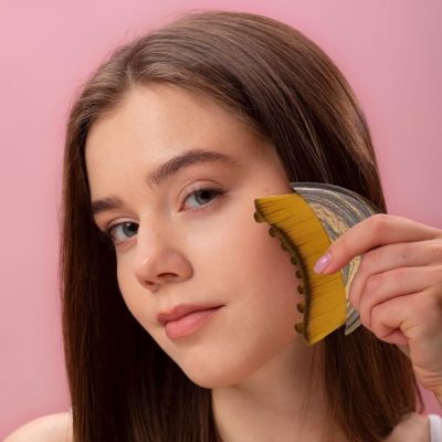 Brosse de massage lymphatique pour le visage | DRENAGLO