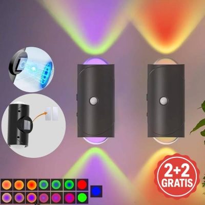Applique murale intelligente à détection de mouvement (2 pcs) | AURAWALL 2+2 GRATUIT