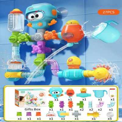 Jouet de bain à ventouses rotatif (27 pcs/ensemble) | OCTOYFUN