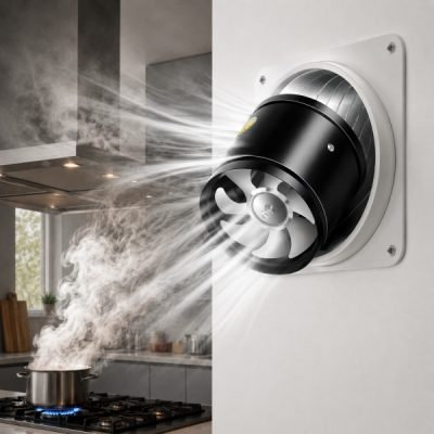 Ventilateur d'extraction pour cuisine, salle de bain et bureau - 160 m³/h ou 530 m³/h | VENTORIS