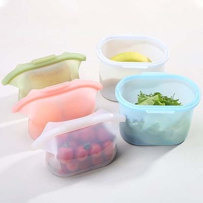 Sacs alimentaires en silicone réutilisables (5 pcs/ensemble) | SILIFREEZ