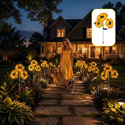 Belles lampes solaires tournesol (2 pcs) | SOLAFLORA