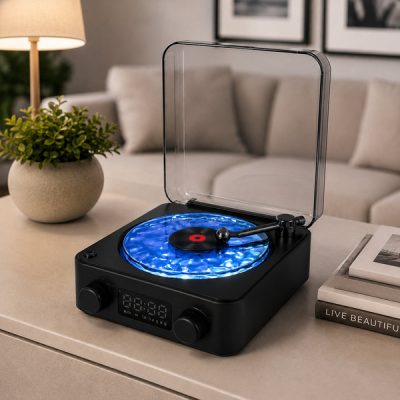 Rétro projecteur de vagues océaniques 3-en-1, enceinte Bluetooth et lumière d'ambiance LED | VIVAPLAY