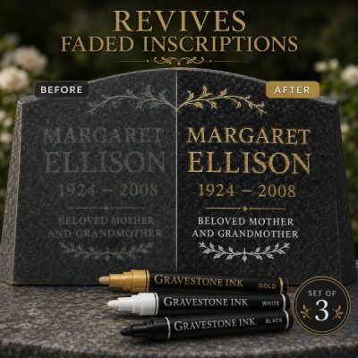 Encre pour inscription sur monument en pierre (3 pcs/lot) | GRAVEPEN
