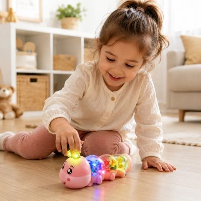 Chenille musicale interactive pour encourager le quatre pattes | CATERLY