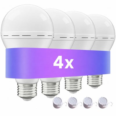 Ampoules d'Urgence Rechargeables (Lot de 4) | EVOBULBS