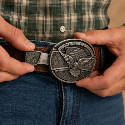 Ceinture en cuir avec couteau caché | KOWORA