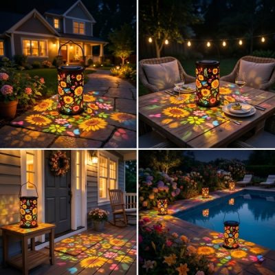 Lanterne solaire décorative pour jardin | SOLABLOOM