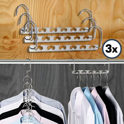 Portant à vêtements en acier gain de place (lot de 3) | SNAPHANG