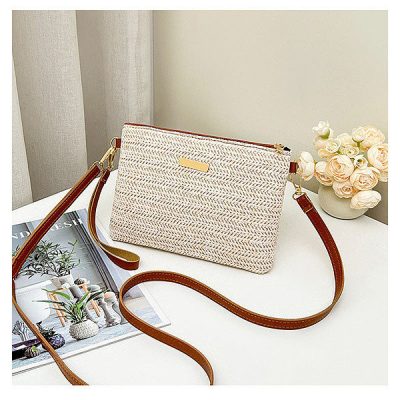 Élégant sac bandoulière et pochette tissé (2 en 1) | WOVELLA
